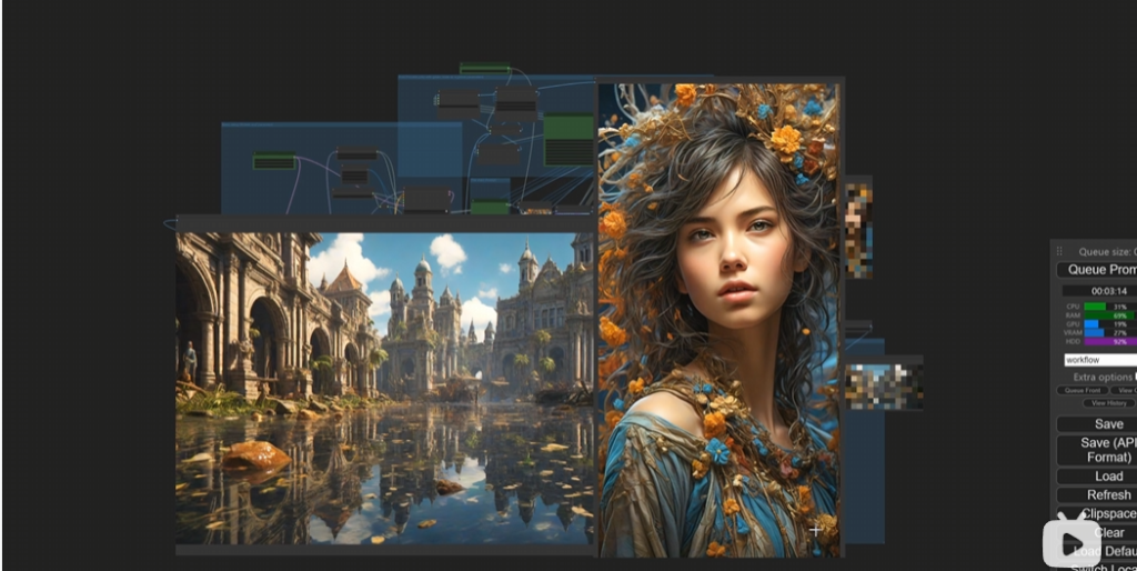 [ComfyUI]一键8K壁纸级工作流免费分享，6G显存流畅运行-宏弧素材